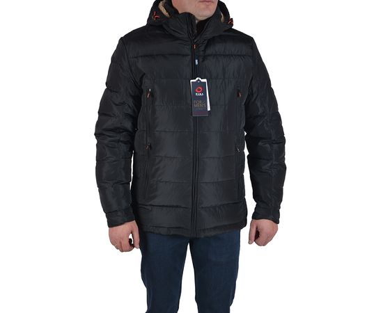 Куртка мужская большой размер зимняя Zaka 890 01, Размер: 52, Цвет: чёрный | Интернет-магазин Vels