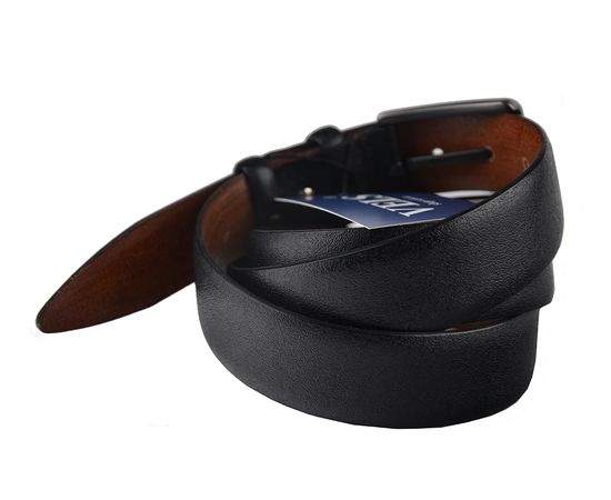 Ремень мужской кожаный VELS 35 мм 40, Размер: 120, Цвет: чёрный, фото 2 | Интернет-магазин Vels