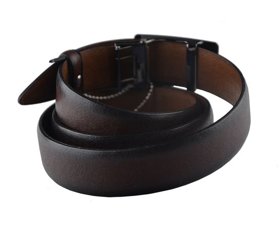 Ремень мужской кожаный зажим VELS 35 мм 05, Размер: 120, Цвет: коричневый, фото 2 | Интернет-магазин Vels