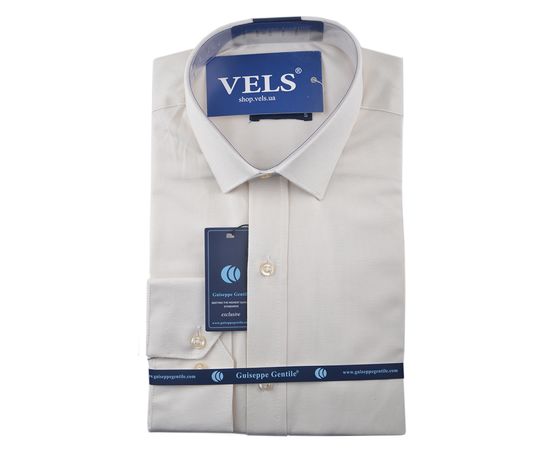Рубашка мужская приталенная Guiseppe 08, Размер: XL, Цвет: шампань оксфорд | Интернет-магазин Vels