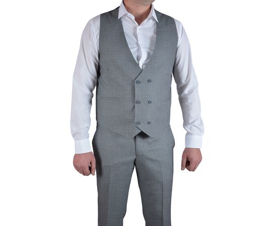 Костюм мужской тройка Renzo 1140-32, Размер: 52, Цвет: серый, фото 6 | Интернет-магазин Vels