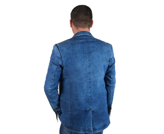 Пиджак мужской джинсовый Club JU 290-01, Размер: 48, Цвет: синий, фото 2 | Интернет-магазин Vels
