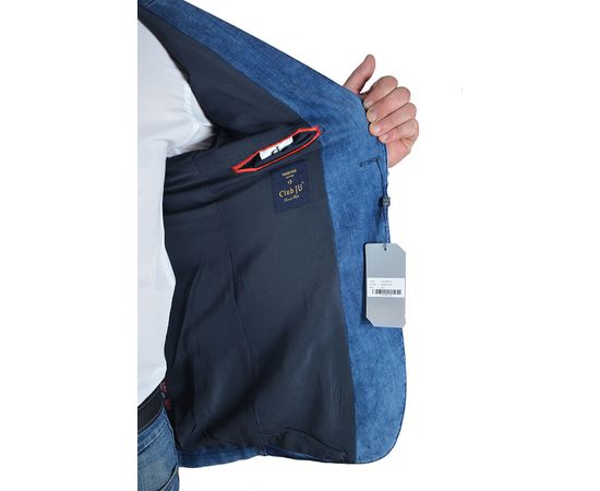 Пиджак мужской джинсовый Club JU 290-01, Размер: 48, Цвет: синий, фото 5 | Интернет-магазин Vels