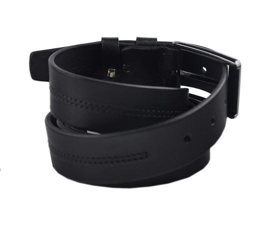 Ремень мужской кожаный VELS 35 мм 11, Размер: 120, Цвет: чёрный, фото 2 | Интернет-магазин Vels