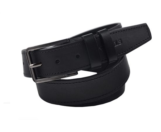 Ремень мужской кожаный VELS 35 мм 11, Размер: 120, Цвет: чёрный, фото 3 | Интернет-магазин Vels