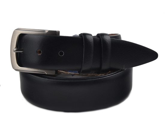 Ремень мужской кожаный VELS 35 мм 39, Размер: 120, Цвет: чёрный | Интернет-магазин Vels