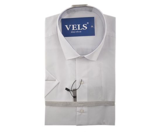 Сорочка чоловіча приталена Franko Cassel 01 к/р, Розмір: XL, Колір: білий | Інтернет-магазин Vels