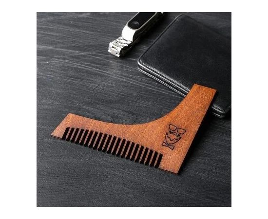 Расческа деревянная "Модный", Колір: коричневый, фото 2 | Інтернет-магазин Vels