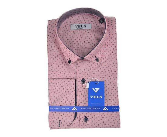 Рубашка VELS 60043.11 пр.отд., Размер: 2XL, Цвет: розовый с рис. | Интернет-магазин Vels