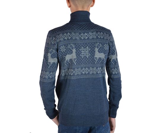 Гольф чоловічий SIGNORE 20201-03, Розмір: L, Колір: синий с оленями, фото 2 | Інтернет-магазин Vels