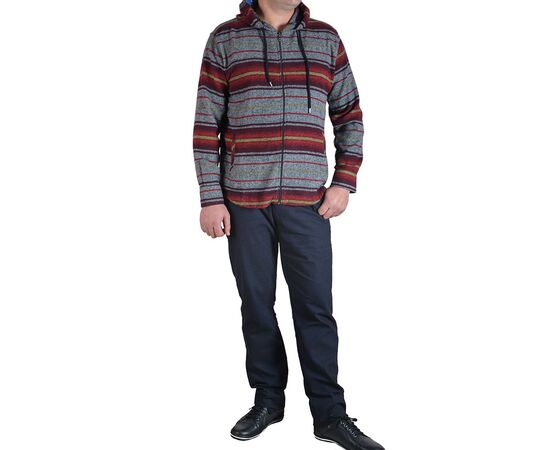 Кардиган мужской утеплённая Jean Piere 4816-02, Розмір: M, Колір: CLARET RED, фото 3 | Інтернет-магазин Vels