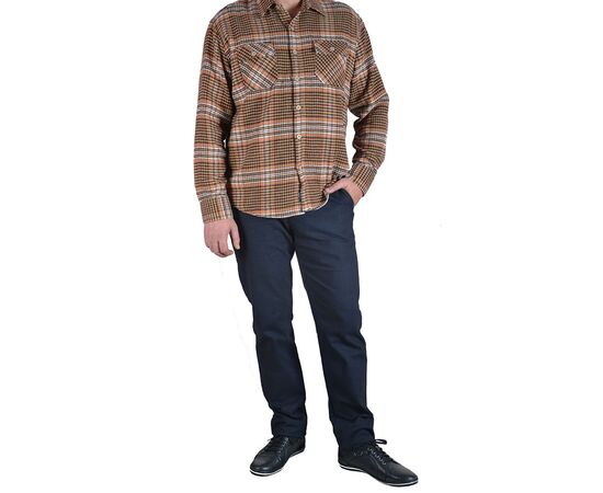 Сорочка чоловіча утеплена Jean Piere 4803, Розмір: L, Колір: TABA, фото 4 | Інтернет-магазин Vels