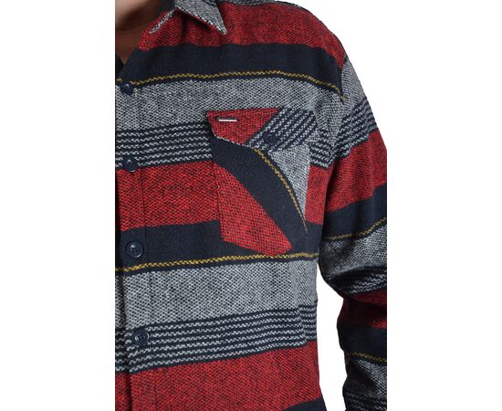 Рубашка мужская утеплённая Jean Piere 4813, Размер: M, Цвет: CLARET RED, фото 3 | Интернет-магазин Vels