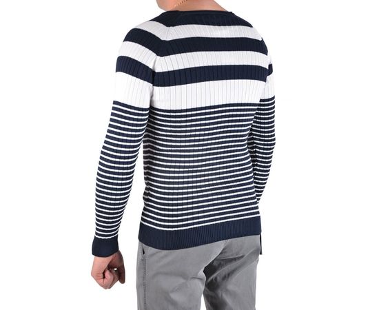 Батник мужской Ce&Ce 091 (01), Размер: XL, Цвет: темно синий, полоса, фото 3 | Интернет-магазин Vels