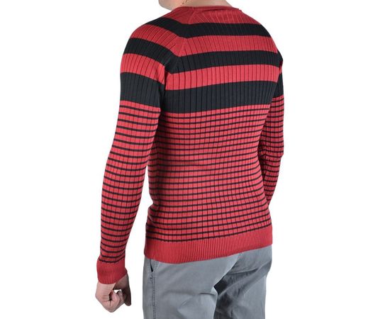 Батнік чоловічий Ce&Ce 091 (02), Розмір: XL, Колір: чёрно-красная полоса , фото 3 | Інтернет-магазин Vels