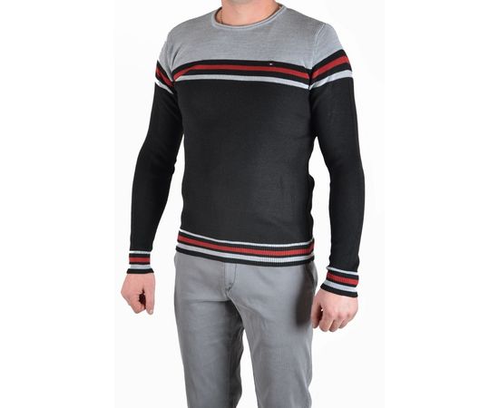 Батник чоловічий Ce&Ce 110 (03), Розмір: M, Колір: серо-чёрный, фото 3 | Інтернет-магазин Vels