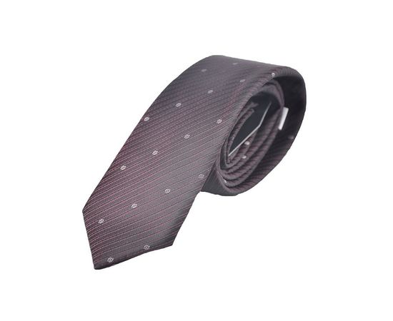 Краватка чоловіча кольорова Vels 01, Розмір: 0, Колір: чёрно бордовая полоса | Інтернет-магазин Vels