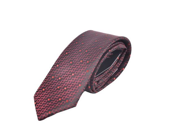 Краватка чоловіча кольорова Vels 06, Розмір: 0, Колір: чёрно красный узор | Інтернет-магазин Vels