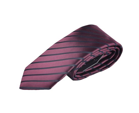 Галстук мужской цветной Quesste 07, Размер: 0, Цвет: серый синяя полоса, фото 4 | Интернет-магазин Vels