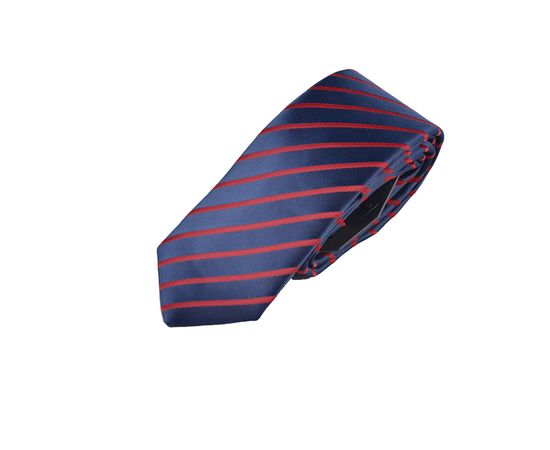Галстук мужской цветной Quesste 07, Размер: 0, Цвет: серый синяя полоса, фото 2 | Интернет-магазин Vels