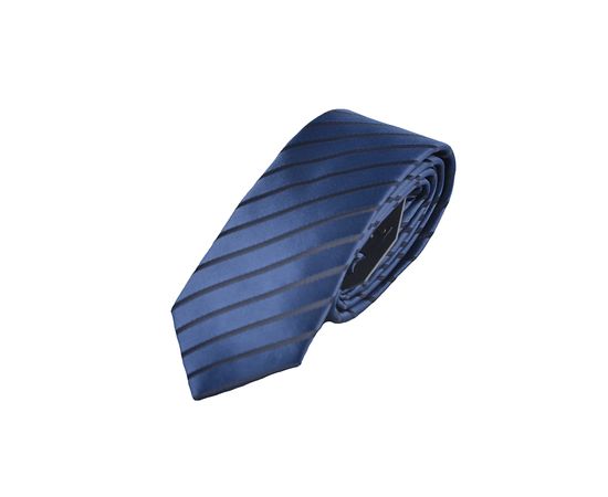 Галстук мужской цветной Quesste 07, Размер: 0, Цвет: серый синяя полоса, фото 3 | Интернет-магазин Vels