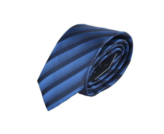 Галстук мужской цветной Quesste 11, Размер: 0, Цвет: темно синий золотая  полос., фото 3 | Интернет-магазин Vels