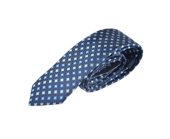Краватка чоловіча кольорова Quesste 12, Розмір: 0, Колір: темно синий с рисунком | Інтернет-магазин Vels