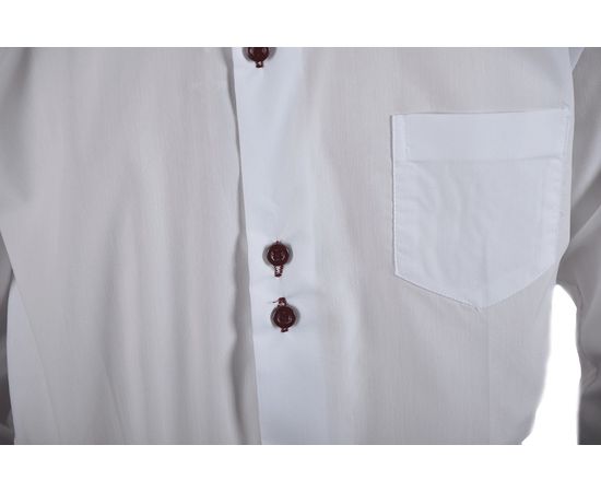 Рубашка детская на мальчика VELS 1 (01), Размер: 1, Цвет: белый с отделкой бордо клетка, фото 5 | Интернет-магазин Vels