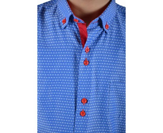 Рубашка детская на мальчика VELS 10115/5, Размер: 1, Цвет: синий с рисунком, фото 2 | Интернет-магазин Vels