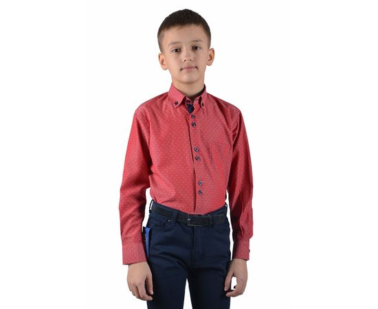 Рубашка детская на мальчика VELS 10124/9, Размер: 1, Цвет: марсал рисунок, фото 2 | Интернет-магазин Vels