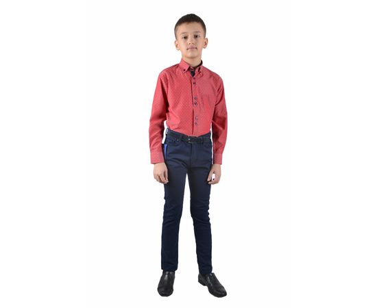 Рубашка детская на мальчика VELS 10124/9, Размер: 1, Цвет: марсал рисунок, фото 4 | Интернет-магазин Vels