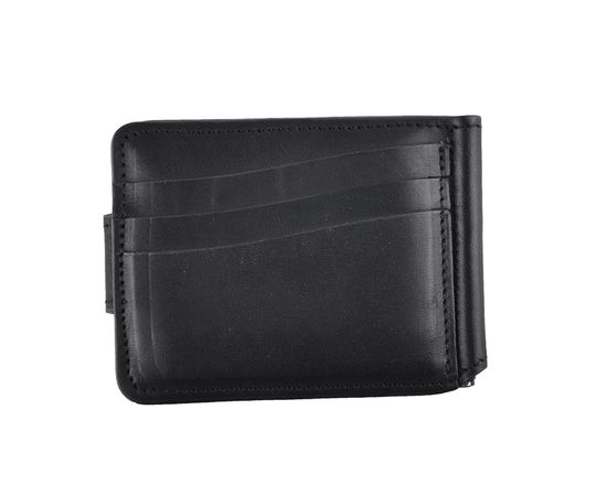 Затиск чоловічий шкіряний Vels 01, Розмір: 10.5*8, Колір: чёрный, фото 3 | Інтернет-магазин Vels