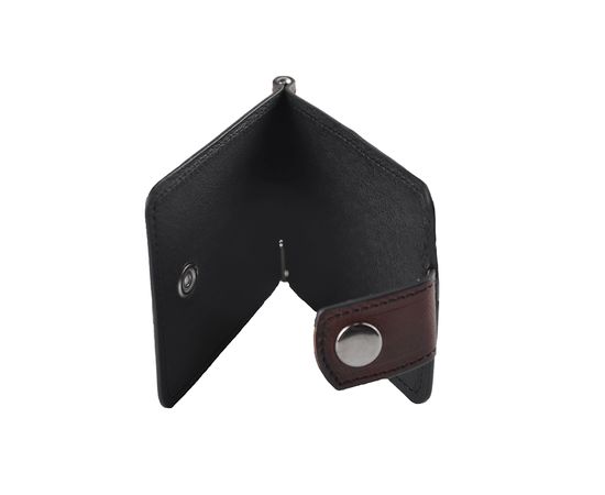 Затиск чоловічий шкіряний Vels 02, Розмір: 10.5*8, Колір: коричневый, фото 2 | Інтернет-магазин Vels