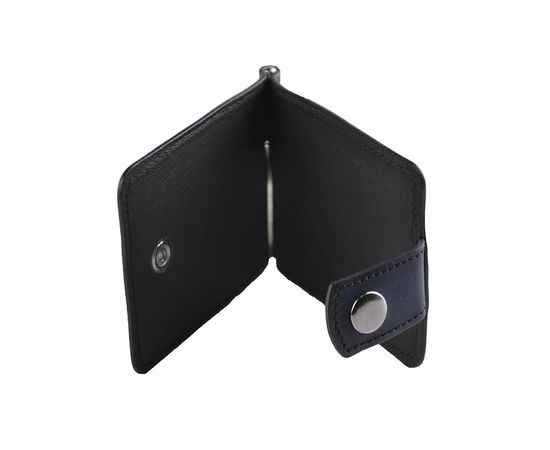 Затиск чоловічий шкіряний Vels 03, Розмір: 10.5*8, Колір: темно синий , фото 2 | Інтернет-магазин Vels