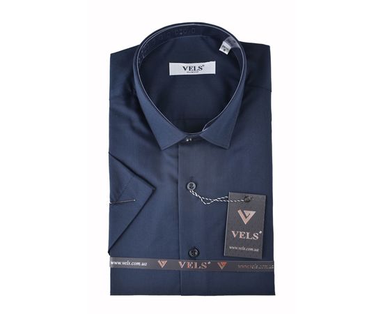 Сорочка чоловіча приталена VELS 251, Розмір: M, Колір: темно синий  | Інтернет-магазин Vels