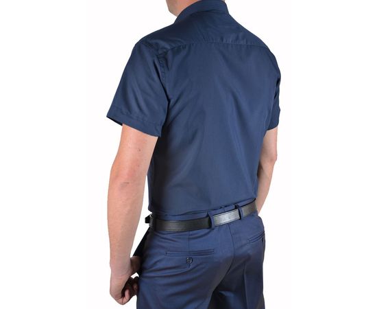 Рубашка мужская приталенная VELS 251 к/р, Размер: M, Цвет: темно синий, фото 3 | Интернет-магазин Vels