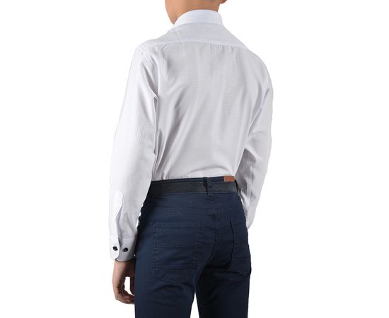 Рубашка детская на мальчика VELS 10117/1, Размер: 1, Цвет: белая ромб, фото 3 | Интернет-магазин Vels