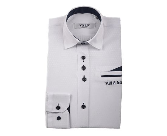 Рубашка детская на мальчика VELS 10117/1, Размер: 9, Цвет: белая ромб | Интернет-магазин Vels
