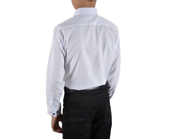 Рубашка детская на мальчика VELS 10117/1 текст., Размер: 7, Цвет: белая текстур.ромб, фото 4 | Интернет-магазин Vels