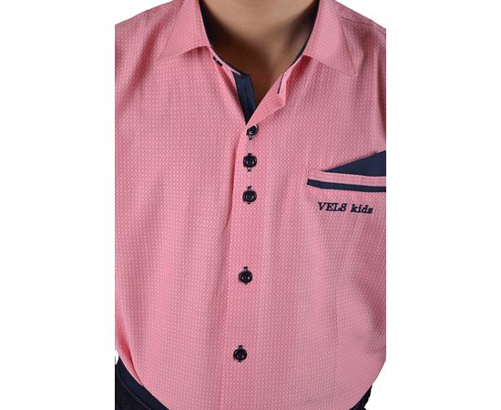 Сорочка дитяча на хлопчика VELS 7024-2/10, Розмір: 1, Колір: розовая квадрат, фото 4 | Інтернет-магазин Vels