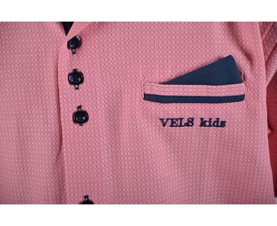 Сорочка дитяча на хлопчика VELS 7024-2/10, Розмір: 1, Колір: розовая квадрат, фото 5 | Інтернет-магазин Vels