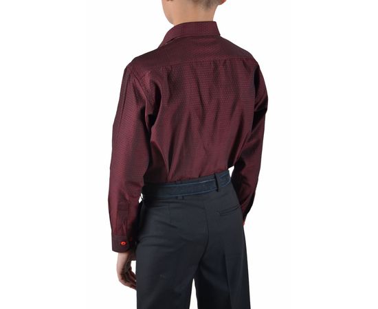 Рубашка детская на мальчика VELS 10117/10, Размер: 1, Цвет: бордо, фото 4 | Интернет-магазин Vels