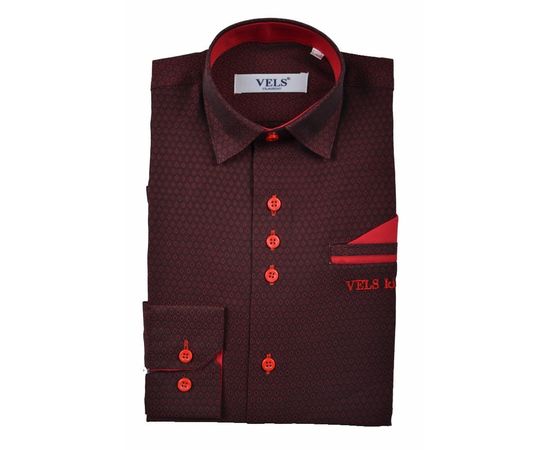 Рубашка детская на мальчика VELS 10117/10, Размер: 1, Цвет: бордо | Интернет-магазин Vels