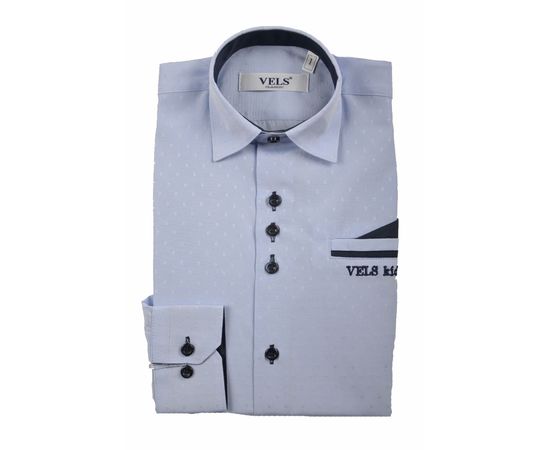 Рубашка детская на мальчика VELS 10124/4, Размер: 9, Цвет: бледно голубой | Интернет-магазин Vels
