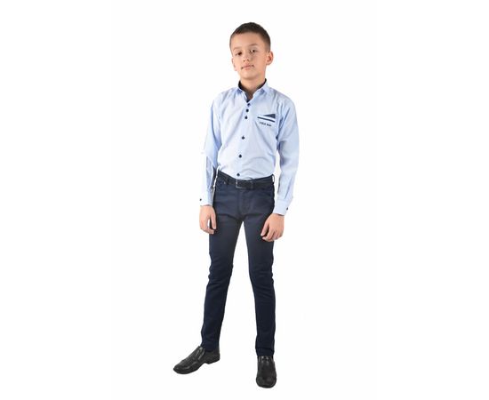 Рубашка детская на мальчика VELS 10124/4, Размер: 1, Цвет: бледно голубой, фото 2 | Интернет-магазин Vels