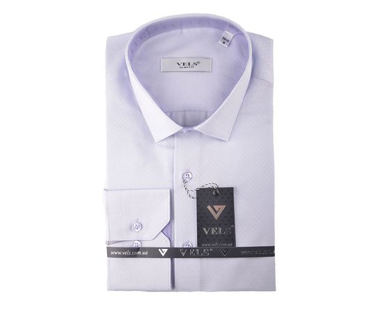 Сорочка чоловіча приталена VELS 10114-2, Розмір: 2XL, Колір: сирень,текстура | Інтернет-магазин Vels