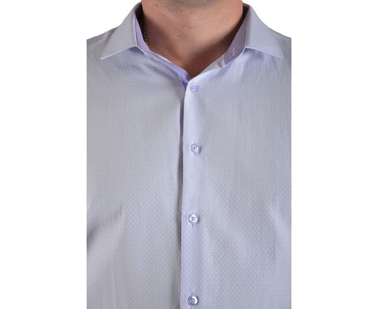 Рубашка мужская приталенная VELS 10114-2, Размер: M, Цвет: сирень,текстура, фото 3 | Интернет-магазин Vels