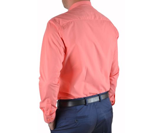 Рубашка мужская приталенная VELS 154, Размер: XL, Цвет: коралловый, фото 3 | Интернет-магазин Vels