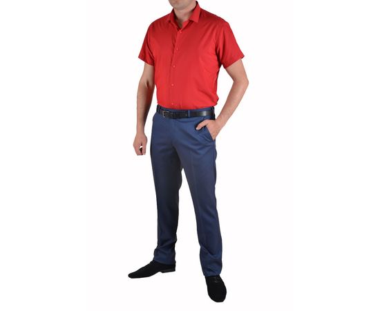 Рубашка мужская приталенная VELS 31 к/р, Размер: M, Цвет: красный, фото 4 | Интернет-магазин Vels