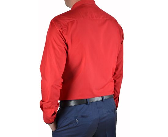 Рубашка мужская приталенная VELS 31, Размер: XL, Цвет: красный, фото 3 | Интернет-магазин Vels